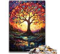Puzzle da 1000 pezzi per adulti e adolescenti, colorato albero della vita Difficile da completare, ma divertente e umoristico compleanni e anniversari 50x75cm