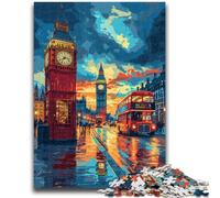 Puzzle da 1000 pezzi per adulti e adolescenti, colorato Big Ben di Londra per bambini dai 14 anni in su, giochi divertenti, attività divertenti a casa, regali di compleanno, regali di viaggio 50x75cm