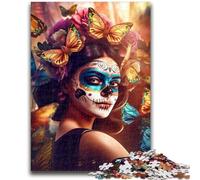 Puzzle da 1000 pezzi per adulti e adolescenti, colorato, giocattolo educativo antistress per il Giorno dei Morti, interazione genitore-figlio per bambini dai 14 anni in su, 26x38cm
