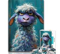 Puzzle da 1000 pezzi per adulti e adolescenti, con animali e pecore, con poster abbinato e scheda di curiosità per bambini dai 14 anni in su (dimensioni 75x50cm)