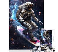 Puzzle da 1000 pezzi per adulti e adolescenti con astronauti che navigano nello spazio decorazioni per la casa giocattoli opere d'arte regali giochi divertenti migliorare l'amore tra coppie50x75cm