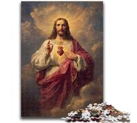 Puzzle da 1000 pezzi per adulti e adolescenti con l'arte di Gesù, adatti dai 14 anni in su, giochi per famiglie, ideali come regalo per tutta la famiglia, 50x75cm