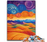 Puzzle da 1000 pezzi per adulti e adolescenti con paesaggio desertico, antistress, sfida difficile, ideale come regalo per tutta la famiglia, 50x75cm