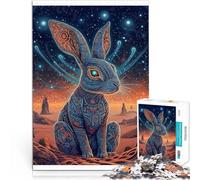 Puzzle da 1000 pezzi per adulti e adolescenti Coniglietto colorato Fatto di cartone Adatto a partire dai 14 anni Gioco di famiglia per e Un'opera d'arte misurare:26x38cm/10.24 x 14.96pollice