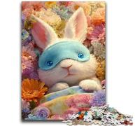 Puzzle da 1000 pezzi per adulti e adolescenti Coniglio Giocattolo educativo intellettuale decomprimente Decorazione perfetta 50x75cm