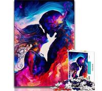 Puzzle da 1000 pezzi per adulti e adolescenti coppia di fiamme gemelle innamorate giocattoli educativi per l'apprendimento giochi per famiglie regali e compleanni unici 26x38cm