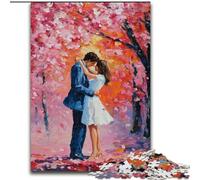 Puzzle da 1000 pezzi per adulti e adolescenti, coppia sotto l'albero, apprendimento educativo, ideale come regalo per tutta la famiglia, 50x75cm