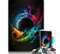 Puzzle da 1000 pezzi per adulti e adolescenti crollo dei pianeti puzzle da 1000 pezzi gioco a quiz decorazione da parete regali unici per compleanno e Natale 75x50cm