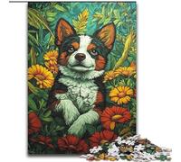 Puzzle da 1000 pezzi per adulti e adolescenti, cucciolo felice, giocattoli educativi per l'apprendimento, giochi per famiglie, regali di compleanno unici, 50x75cm