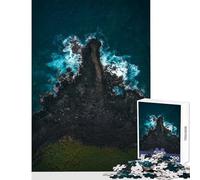 Puzzle da 1000 pezzi per adulti e adolescenti danza delle onde sul vulcano giocattoli fai da te regalo per compleanni giochi educativi stimolazione intellettuale dimensioni 38x52cm