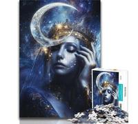 Puzzle da 1000 pezzi per adulti e adolescenti, Dea della Luna, giochi educativi, decorazione per la casa, ideale come regalo per tutta la famiglia, 50x75cm