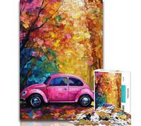 Puzzle da 1000 pezzi per adulti e adolescenti dipinto a olio di auto puzzle da 1000 pezzi design vivace e unico esperienza di puzzle rilassante e stimolante 75x50cm