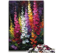 Puzzle da 1000 pezzi per adulti e adolescenti, dipinto a olio di digitali, puzzle per adolescenti, gioco per famiglie, antistress, sfida difficile, adatto alle coppie (26x38cm)