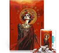 Puzzle da 1000 pezzi per adulti e adolescenti Donna in gonna il Giorno dei Morti Fatto di cartone per età 14+ gioco di sfida unico Offerti come regali per tutta la famiglia misurare：26x38cm