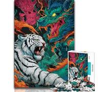 Puzzle da 1000 pezzi per adulti e adolescenti drago e tigre puzzle da 1000 pezzi per giochi educativi giocattoli offerte come regali per tutta la famiglia 26x38cm