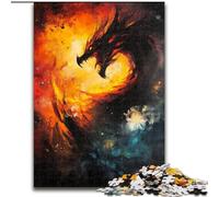 Puzzle da 1000 pezzi per adulti e adolescenti, drago fantasy, elefante giocattolo, gioco intellettuale, regalo di compleanno, regali, arte murale per età 14+ dimensioni 50x75cm