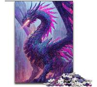 Puzzle da 1000 pezzi per adulti e adolescenti Drago misterioso, giochi educativi, decorazione per la casa, adatto per la decorazione del desktop (dimensioni 26x38cm)