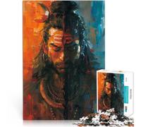 Puzzle da 1000 pezzi per adulti e adolescenti Dualità di Shiva Fatto di cartone Adatto a partire dai 14 anni Vacanze a casa: ammazzare il tempo Regali di giochi impegnativi misurare：38x52cm