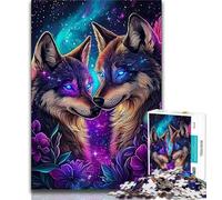 Puzzle da 1000 pezzi per adulti e adolescenti, due tigri, aiuta il cervello a esercitare i giocattoli avvincenti per coltivare la pazienza, decorazione da parete, 75x50cm