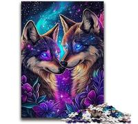 Puzzle da 1000 pezzi per adulti e adolescenti Due tigri aiutano il cervello a esercitare Giocattoli avvincenti per coltivare la pazienza Decorazione da parete 26x38cm