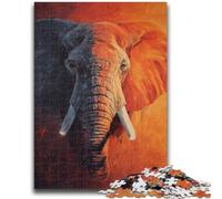 Puzzle da 1000 pezzi per adulti e adolescenti Elefanti africani Puzzle da 1000 pezzi, design vivace e unico Esperienza di puzzle rilassante e stimolante 38x26cm