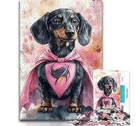 Puzzle da 1000 pezzi per adulti e adolescenti, eroe bassotto, giocattoli per l'intrattenimento della famiglia, ideale come regalo per tutta la famiglia, 50x75cm