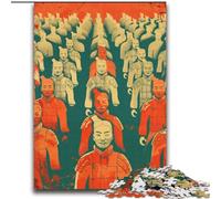 Puzzle da 1000 pezzi per adulti e adolescenti, esercito di terracotta, giocattolo educativo intellettuale decomprimente, regali di Babbo Natale segreto (38x52cm) 1000 pezzi