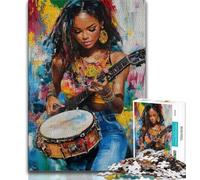 Puzzle da 1000 pezzi per adulti e adolescenti, "Esibizione di una banda musicale", difficile da completare ma divertente e spiritoso, ideale come regalo e decorazione per la casa (38x26cm)