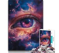 Puzzle da 1000 pezzi per adulti e adolescenti Eye of The Universe, gioco educativo per famiglie, adatto per la decorazione della scrivania (dimensioni 75x50cm)