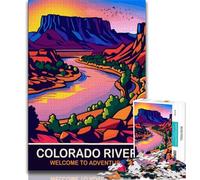 Puzzle da 1000 pezzi per adulti e adolescenti, fiume Colorado, giocattoli educativi per l'apprendimento, giochi per famiglie, migliorano l'amore tra coppie (75x50cm)