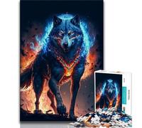 Puzzle da 1000 pezzi per adulti e adolescenti Galactic Art Wolf Puzzle da 1000 pezzi giocattolo educativo antistress regalo per amici e familiari 75x50cm