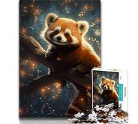 Puzzle da 1000 pezzi per adulti e adolescenti Galaxy Red Panda, giocattoli educativi per l'apprendimento, giochi per famiglie, gioco educativo per compleanno, Natale 38X26CM