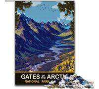 Puzzle da 1000 pezzi per adulti e adolescenti Gates of The Arctic, gioco educativo e sfida per migliorare la memoria per bambini dai 14 anni in su, 26x38cm