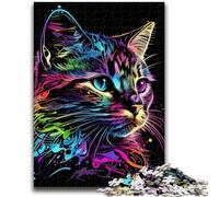 Puzzle da 1000 pezzi per adulti e adolescenti, gatti, pop art, animali, giocattoli, giochi educativi, antistress, collezione di artisti, belle arti, 50x75cm