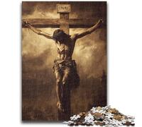 Puzzle da 1000 pezzi per adulti e adolescenti Gesù antistress sfida difficile migliora l'amore tra coppie 38x26cm