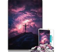 Puzzle da 1000 pezzi per adulti e adolescenti Gesù che porta la croce Puzzle da 1000 pezzi, ideale come regalo per tutta la famiglia Adatto per bambini dai 14 anni in su (dimensioni 75x50cm)