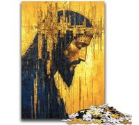 Puzzle da 1000 pezzi per adulti e adolescenti Gesù d'oro 1000 pezzi per adolescenti, gioco a quiz ideale come regalo per tutta la famiglia (38x26cm)
