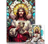Puzzle da 1000 pezzi per adulti e adolescenti, Gesù Il puzzle da 1000 pezzi è ideale come regalo per tutta la famiglia Adatto a bambini di età compresa tra 14 e 38 anni (dimensioni 38x26cm)