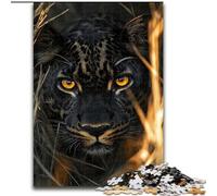 Puzzle da 1000 pezzi per adulti e adolescenti Ghepardo nero, gioco a quiz per migliorare l'amore tra coppie dai 14 anni in su (dimensioni 26x38cm)