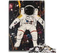 Puzzle da 1000 pezzi per adulti e adolescenti, giocattoli educativi per l'apprendimento degli astronauti, giochi per famiglie, regali per amici e parenti, 38x26cm
