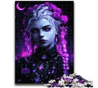 Puzzle da 1000 pezzi per adulti e adolescenti, giocattoli misteriosi a forma di ragazza elfo, giochi educativi antistress, adatti per la decorazione del desktop, 38x26cm