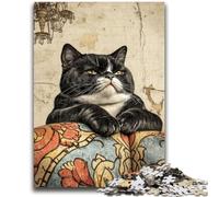 Puzzle da 1000 pezzi per adulti e adolescenti, giocattoli per gatti da fattoria, giochi educativi, antistress, collezione di artisti, belle arti, 50x75cm