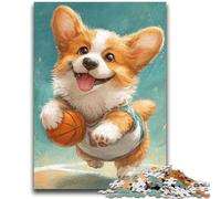 Puzzle da 1000 pezzi per adulti e adolescenti, giochi educativi con cani felici, decorazione per la casa, gioco educativo per compleanno, Natale 26x38cm