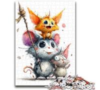 Puzzle da 1000 pezzi per adulti e adolescenti, giochi educativi con cuccioli di animali, decorazioni per la casa, gioco educativo per compleanno, Natale, 50x75cm