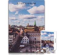 Puzzle da 1000 pezzi per adulti e adolescenti, giochi educativi di Stoccolma, analisi e logica, opera d'arte, regalo, dimensioni 50x75cm