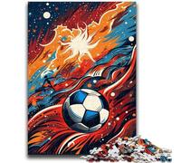 Puzzle da 1000 pezzi per adulti e adolescenti, gioco di calcio colorato, stimolante e divertente per tutta la famiglia Un'opera d'arte per bambini dai 14 anni in su, 50x75cm