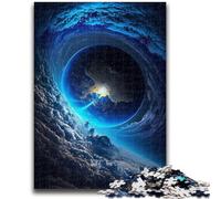 Puzzle da 1000 pezzi per adulti e adolescenti, gioco educativo per famiglie con buchi neri cosmici fantasy colorati, ideale come regalo per tutta la famiglia, dai 14 anni in su, 50x75cm