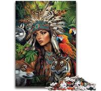 Puzzle da 1000 pezzi per adulti e adolescenti, gioco educativo per famiglie con principessa indiana, ideale come regalo per tutta la famiglia dai 14 anni in su, 50x75cm