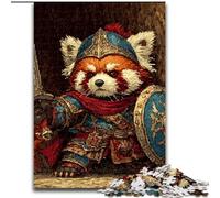 Puzzle da 1000 pezzi per adulti e adolescenti, gioco educativo Red Panda Warrior Relax Games per compleanni, Natale e dai 14 anni in su (dimensioni 26x38cm)