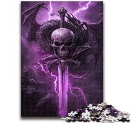Puzzle da 1000 pezzi per adulti e adolescenti, gioco impegnativo con drago magico e gioco in famiglia, un'opera d'arte per bambini dai 14 anni in su, 26x38cm